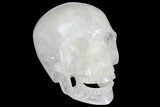Realistic, Polished Quartz Crystal Skull - #150851-1